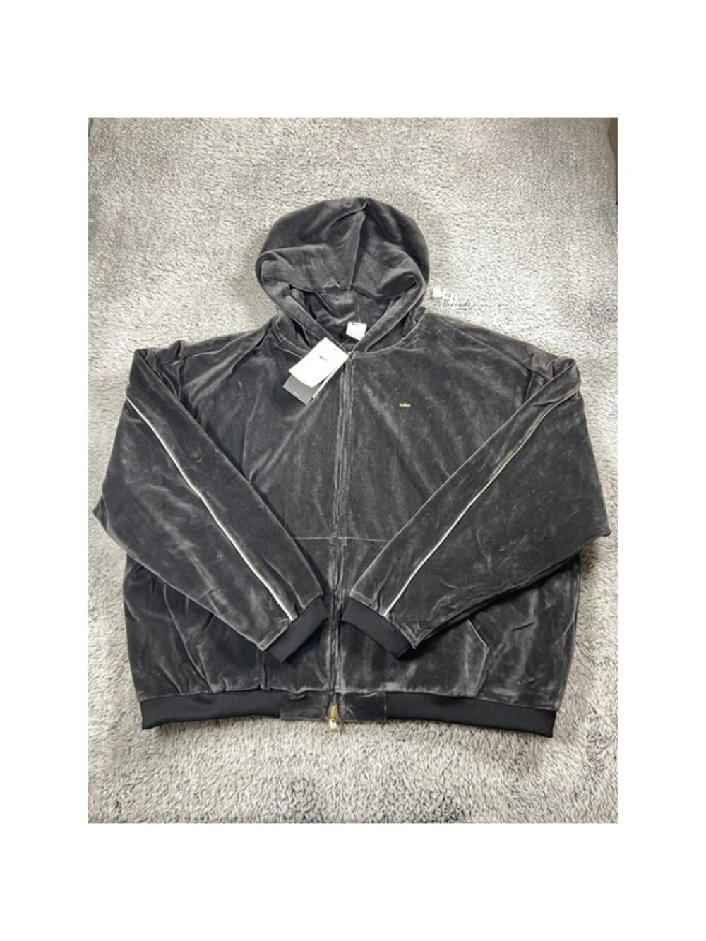 Nike LeBron Velour Full-Zip Basketball Hoodie Size XL Men Black IM0635-010